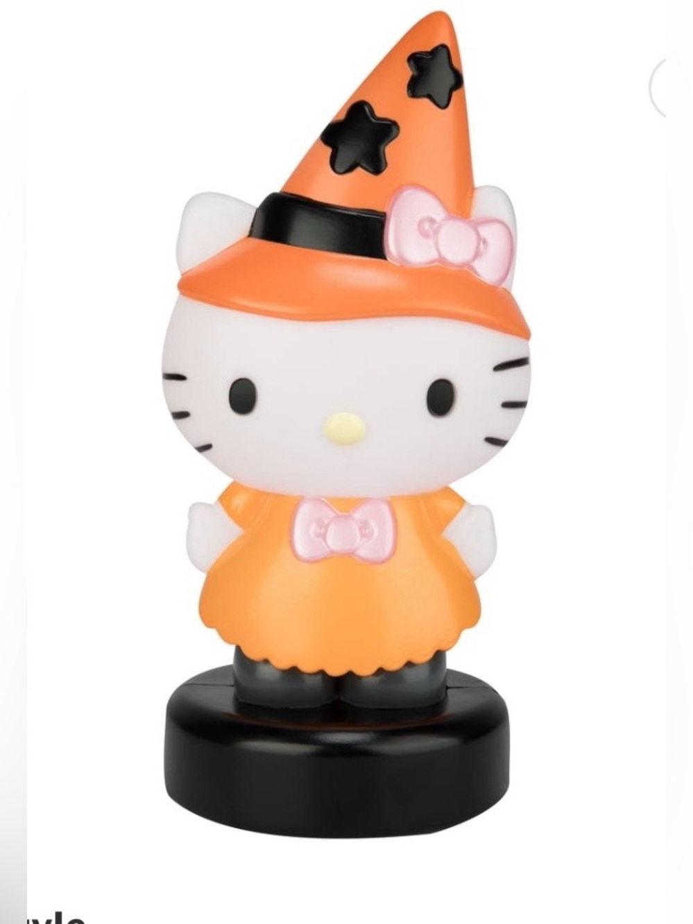 Hello Kitty Halloween Witch Blow Mold Light Up